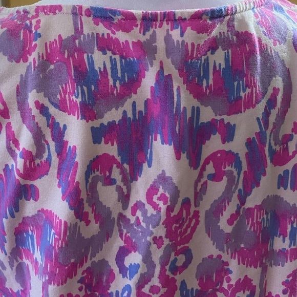 Lilly Pulitzer Tammy Amethyst Beach Purple Pink Short Sleeve Medium - Picture 9 of 10